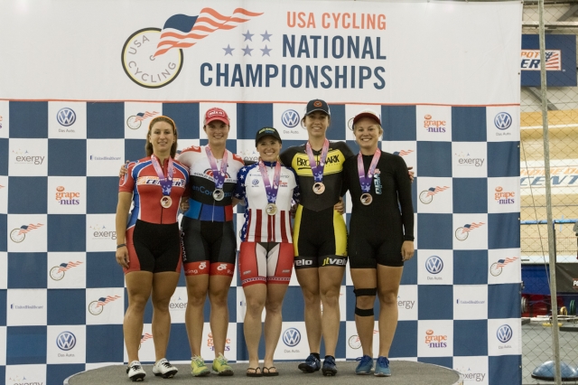 Cristin Walker won the sprint final against Madalyn Godby